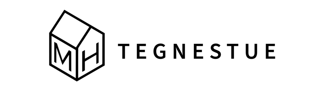 MH Tegnestue sort logo